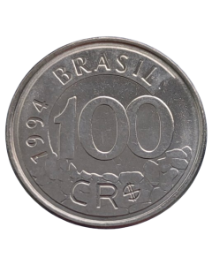 Brasil 100 Cruzeiros Reais 1994 - Lobo Guará
