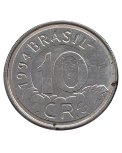 Brasi 10 cruzeiros reais 1994 - Tamanduá