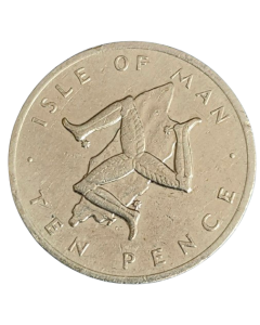 Ilha do Homem 10 Pence 1976