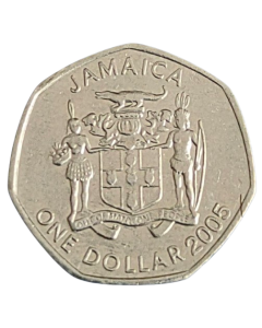 Jamaica 1 Dólar 2005 