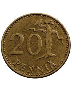 Finlândia 20 pennya 1972