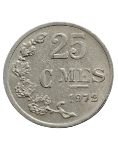 Luxemburgo 25 Cêntimos 1972 