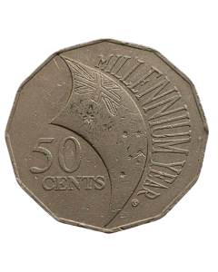 Austrália 50 cêntimos 2000 - Milênio