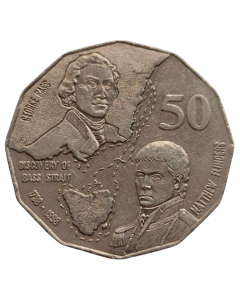 Austrália 50 cêntimos  1998 - 200º aniversário - Viagem de baixo e flinders
