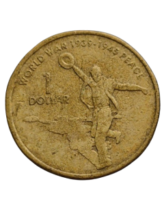 Austrália 1 Dólar 2005  - 60º Aniversário - Fim da Segunda Guerra Mundial