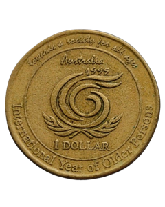 Austrália 1 Dólar 1999 - Ano Internacional das Pessoas Idosas