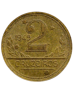 Brasil 2 Cruzeiros 1945 - Sem Sigla