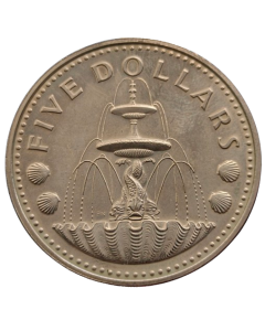 Barbados 5 Dólares 1979 - Fonte