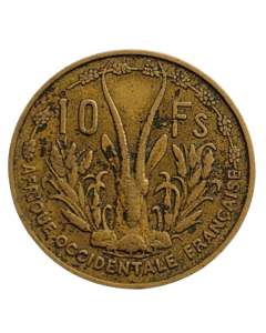 África Ocidental Francesa 10 Francos 1956
