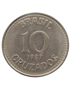Brasil 10 Cruzados 1987
