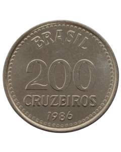 Brasil 200 Cruzeiros 1986