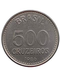 Brasil 500 Cruzeiros 1986