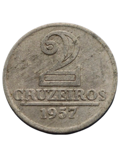 Brasil 2 Cruzeiros 1957
