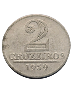 Brasil 2 Cruzeiros 1959