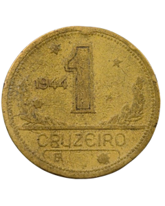 Brasil 1 Cruzeiro 1944 - Sem Sigla WT