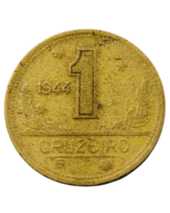 Brasil 1 Cruzeiro 1944 - Com Sigla WT