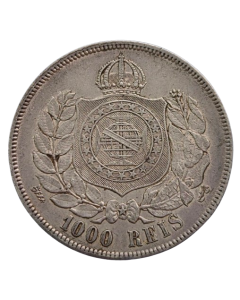 Brasil 1000 Réis 1869 - Prata