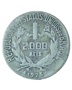 Brasil 2000 Réis 1925 - Mocinha (Prata)