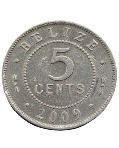 Belize 5 Cents 2009