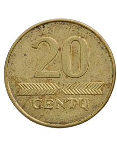 Lituânia 20 Centas 2008