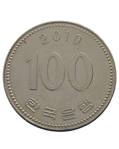 Coreia do Sul 100 Won 2010