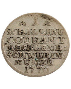 Ducado de Mecklemburgo-Schwerin 1 Schilling 1770 - Prata