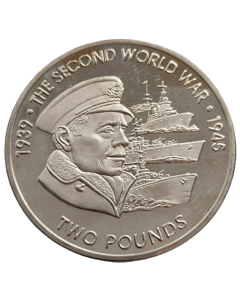 Território Britânico do Oceano Índico 2 libras 2019 - 80º aniversário - Início da Segunda Guerra Mundial  - Marinheiro