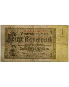 Alemanha 1 Rentenmark 1937 