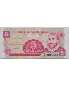 Nicarágua 5 Centavos de Córdoba 1991