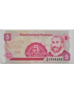 Nicarágua 5 Centavos de Córdoba 1991