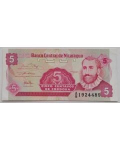 Nicarágua 5 Centavos de Córdoba 1991