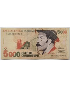 Brasil 5000 Cruzeiros Reais 1993 - C239 Gaúcho