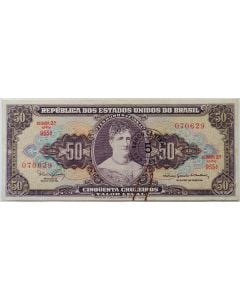 Brasil C115 - 5 Centavos 1966  (Sobreimpressão em 50 Cruzeiros)