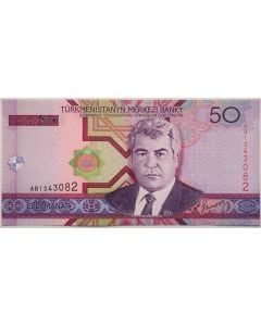 Turcomenistão 50 Manat 2005 FE