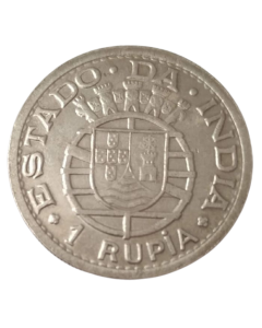 Índia Portuguesa 1 Rúpia 1947 - Prata