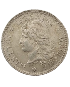 Argentina 10 Centavos 1883 - Prata