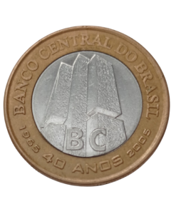 Brasil 1 Real 2005 - 40º aniversário - Banco Central do Brasil
