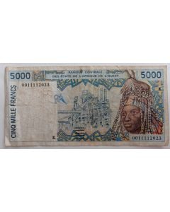 Senegal - Estados da África Ocidental 5000 Francos 1992/2003 MBC
