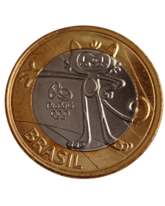 Brasil 1 Real 2016 - XXXI Jogos Olímpicos de Verão, Rio de Janeiro 2016 - Mascote Olímpico Vinícius