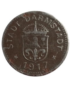 Cidade de Darmstadt 10 Pfennig 1917 - Notgeld