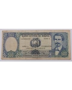 Bolívia 500 Pesos 1981