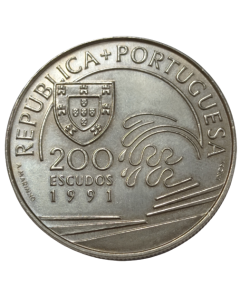 Portugal 200 Escudos 1991 - Colombo em Portugal