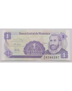 Nicarágua 1 Centavo de Córdoba 1991 FE