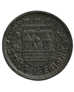 Cidade de Iserlohn 5 Pfennig 1917 (Notegeld)