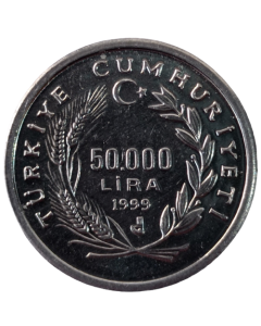 Turquia 50000 Liras 1999 FC - FAO - Segurança Alimentar