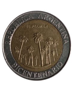 Argentina 1 Peso 2010 - Bicentenário da Argentina - El Palmar