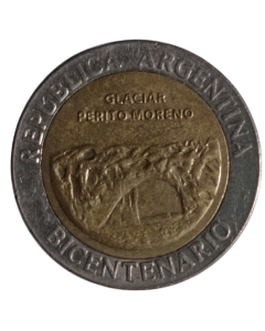Argentina 1 Peso 2010 - Bicentenário da Argentina - Glaciar Perito Moreno