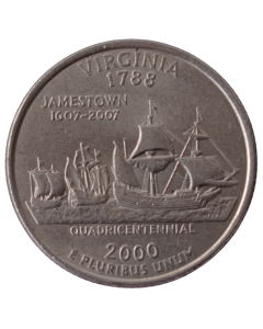 Estados Unidos ¼ dólar 2000 P - Virginia  State Quarter