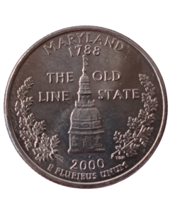 Estados Unidos ¼ dólar 2000 P ou D- Maryland State Quarter
