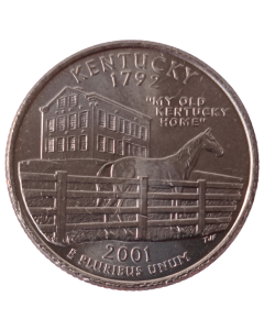 Estados Unidos ¼ dólar 2001 P - Kentucky State Quarter